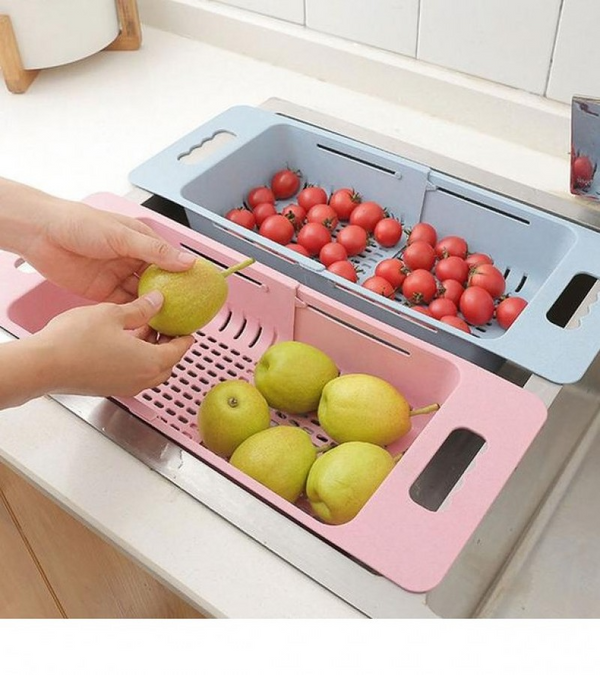 Plastic Adjustable Sink Drain Basket