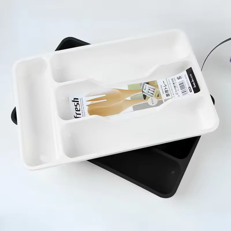 4-Portion Cutlery and Stationery Organizer Tray